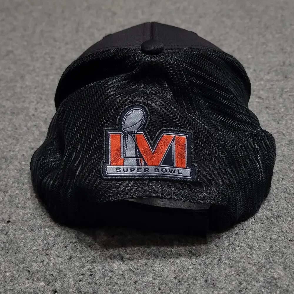 Los Angeles Rams Hat Baseball Cap Mens Black '47 Super Bowl LVI Trucker Snapback